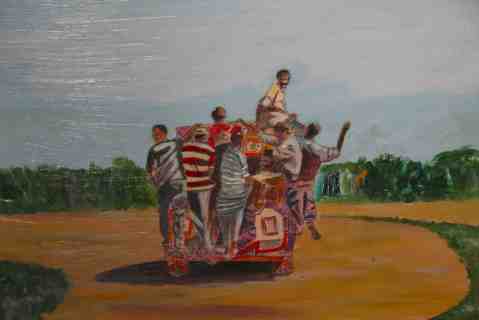 Vagabond Artist Images of Haiti--TapTap Guys