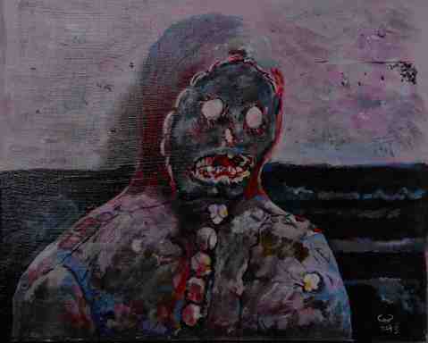 Vagabond Artist Images of Haiti--Voudou Guy