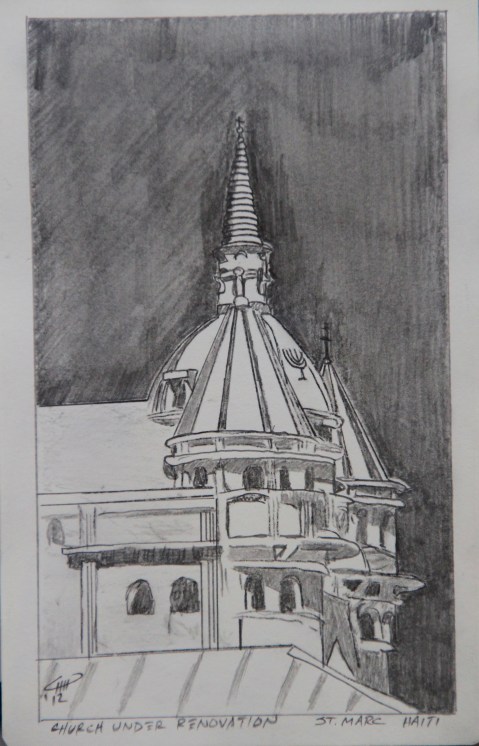 Vagabond Artist Images of Haiti--St. Marc Church