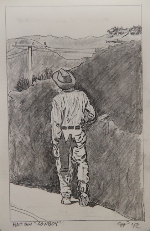 Vagabond Artist Images of Haiti--Haitian Cowboy