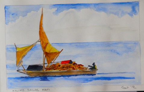 Vagabond Artist Images of Haiti--Kaliko Sailor