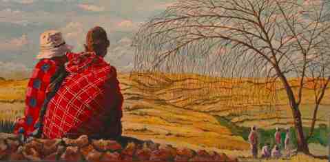 Art Images of Africa--Masaai Sunset